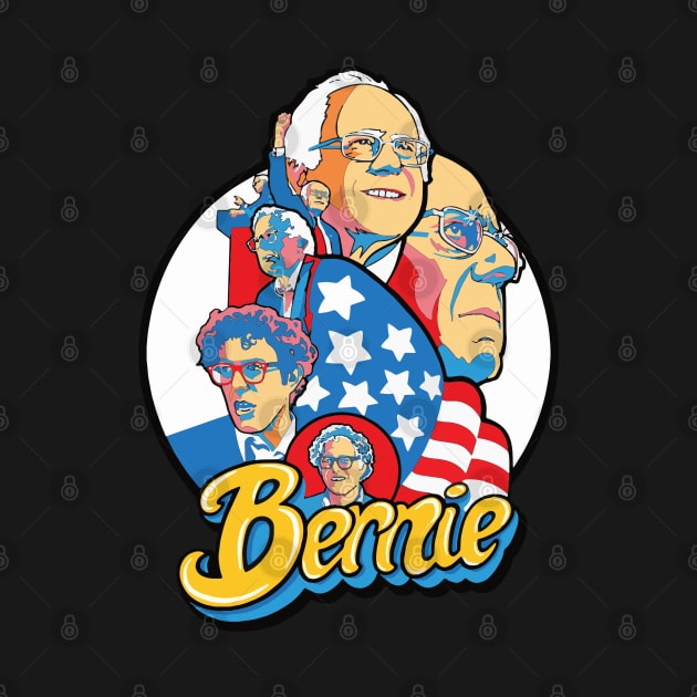 Bernie! Bernie Sanders Campaign Poster by BlueWaveTshirts