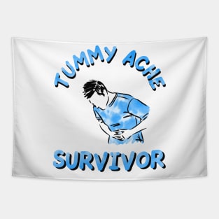 vintage tummy ache survivor tie dye Tapestry