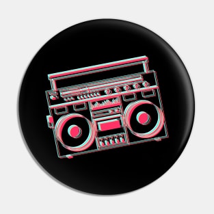 Boombox Ghetto Blaster Pin