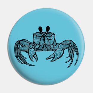 Atlantic Ghost Crab - super cute hand drawn animal design Pin