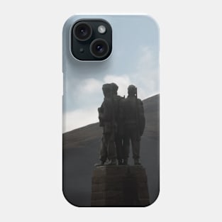 Commando Memorial near Spean Bridge in the Scottish Highlands Phone Case