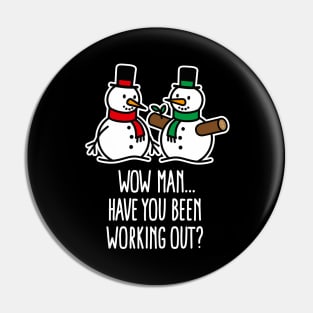 Funny Christmas funny Gym bodybuilding work out Pin