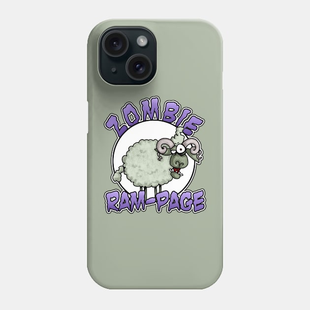 Zombie Ram-Page Phone Case by Corrie Kuipers