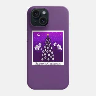 Season’s Greetings, small Finnish  town celebrating Christmas Phone Case