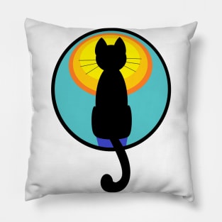 Moonstruck Cat Pillow