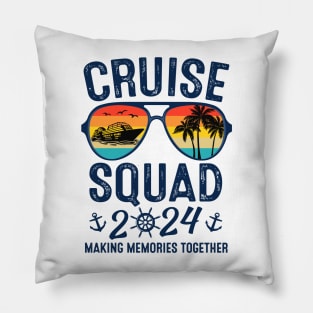 Cruise Squad 2024 Summer Vacation Pillow