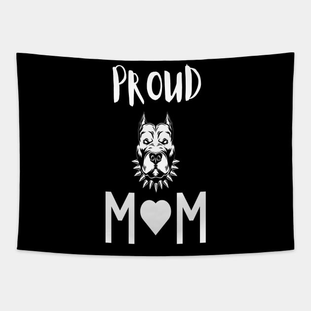 Pitbull Mama Love Pitbull Tapestry by Galgalarry