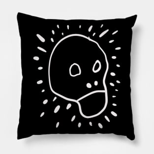 Minimal Monkey Ape Face Pillow