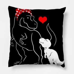 Rawr Means I Love You In Dinosaur, I Love You Design Pillow