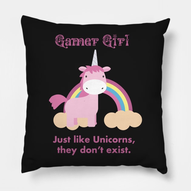 Gamer Girl Pillow by teebits