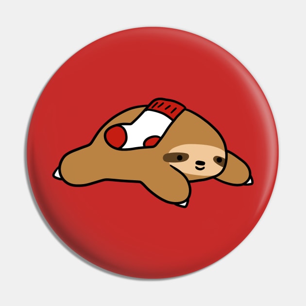 Sock Sloth Pin by saradaboru