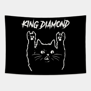 king diamond metal cat Tapestry