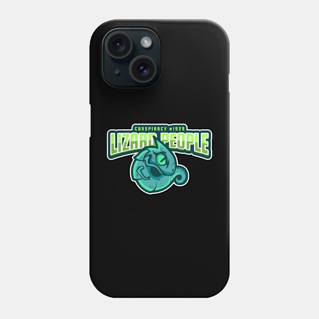 Lizard People Conspiracy Phone Case by Orange '84