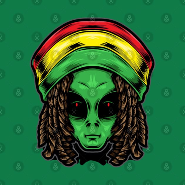 Reggae alien by Rakos_merch