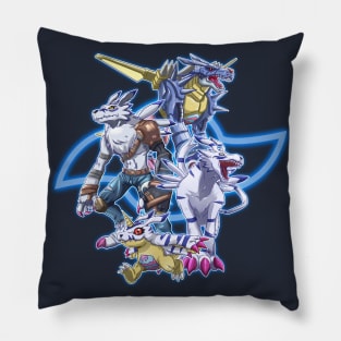 fanart gabumon evolution line Pillow