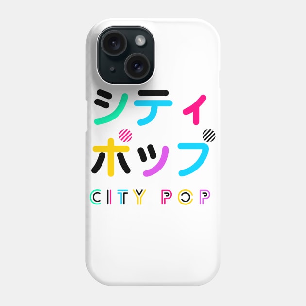 City Pop Inspired Design Phone Case by Dashu