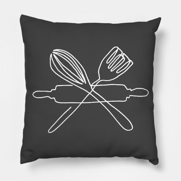 One line kitchen Pillow by COLeRIC