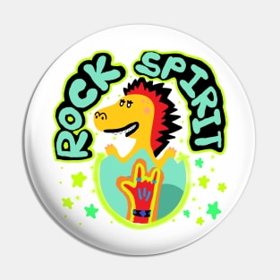 rock spirit, dinosaur Pin