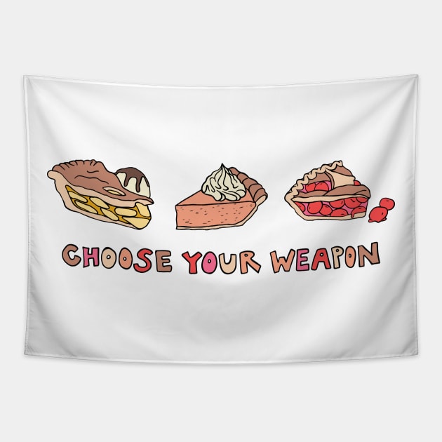 Choose Your Pie Gamer Tapestry by Annelie