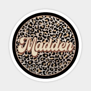 Classic Music Madden Personalized Name Circle Birthday Magnet