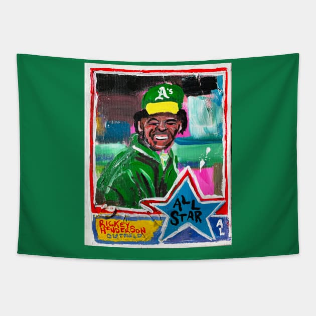 Rickey Henderson Tapestry by ElSantosWorld