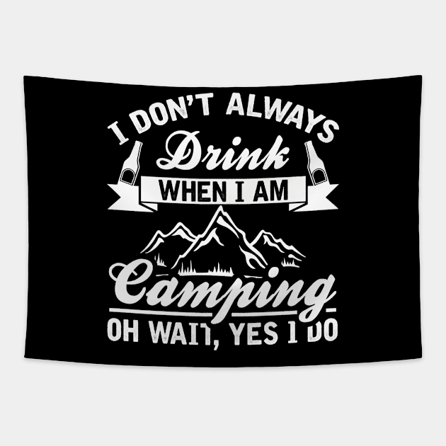 Camping Outdoors T shirt Tapestry by Vine Time T shirts