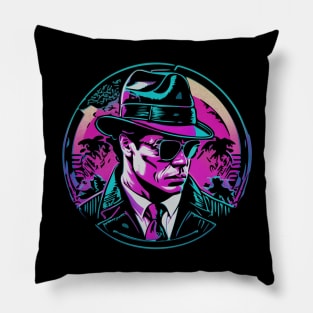 Colorful Miami Gangster Design Pillow