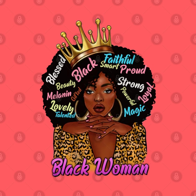 Black Woman,, Black Queen, Black Girl Magic, Sista by UrbanLifeApparel