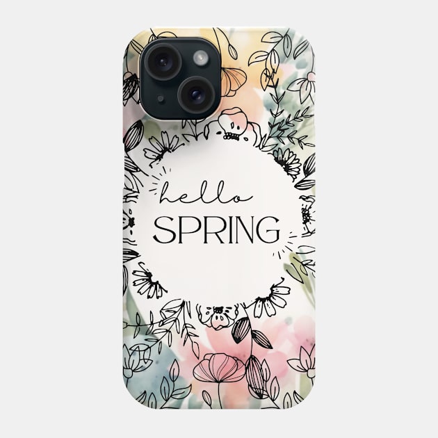 Hello Spring! Phone Case by Rebecks Creations