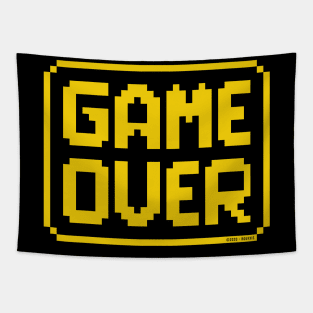 GAME OVER (Yellow) Tapestry