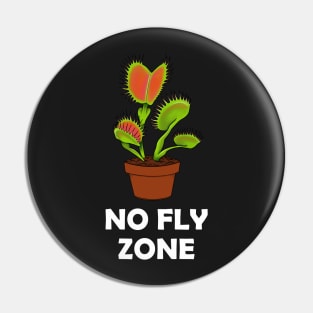 NO FLY ZONE Carnivorous Plant Gift Venus Fly Trap Pin