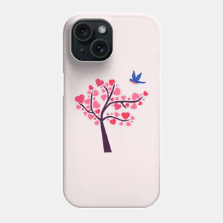 Heart Tree (light background) Phone Case