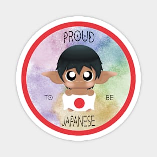 Proud to be Japanese (Sleepy Forest Creatures) Magnet