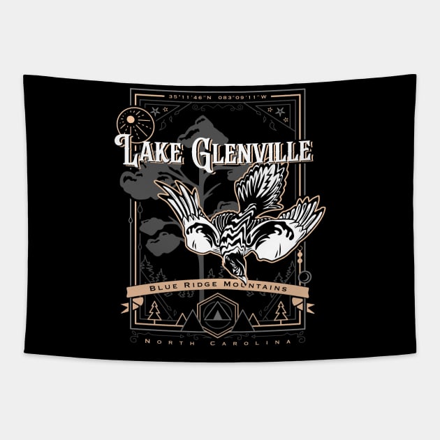 lake glenville nc geobird Tapestry by LeapDaze