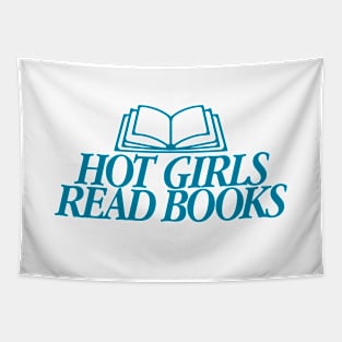 Hot Girls Read Books Blue Version Tapestry