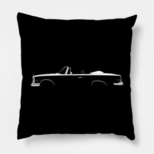 Mercedes-Benz 280 SE Cabriolet (W111) Silhouette Pillow