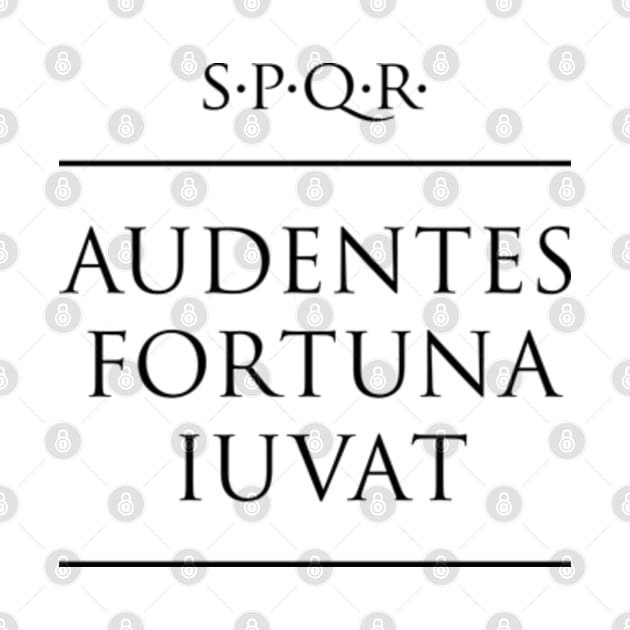 Latin quote Audentes fortuna iuvat by fabianodp