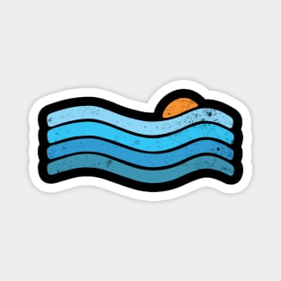 Sunset Ocean Waves Magnet