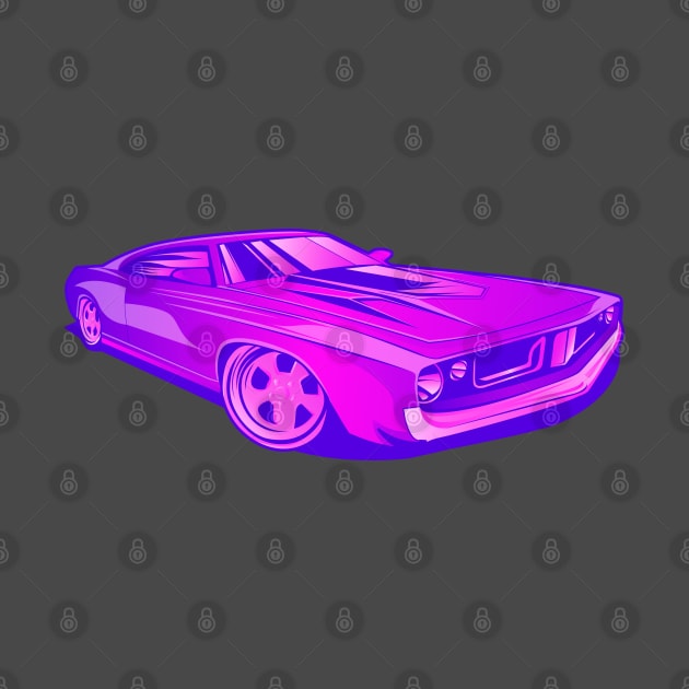 Barracuda 1970 - Purple by Den Vector