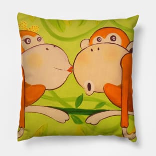 Love monkeys Pillow