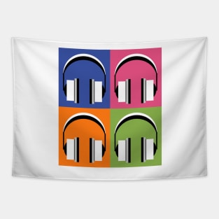 Headphones in bright colours Tapestry