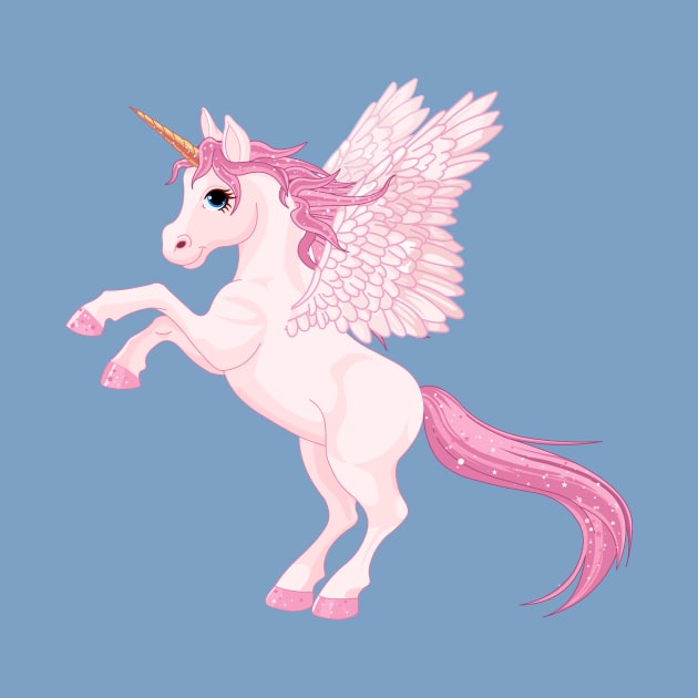 Cute Pink Unicorn by JB's Design Store