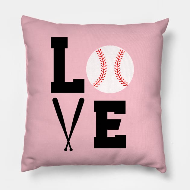 Love baseball Pillow by hatem