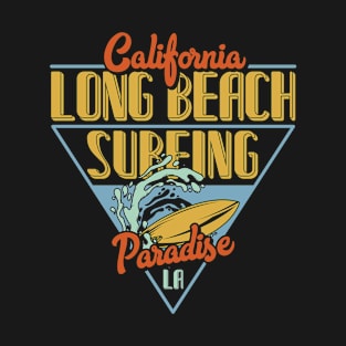 California Long Beach Surfing Paradise Gift Tshirt T-Shirt