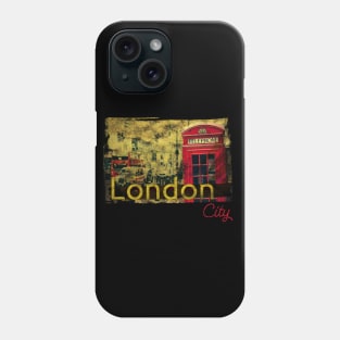 London City grunge design Phone Case