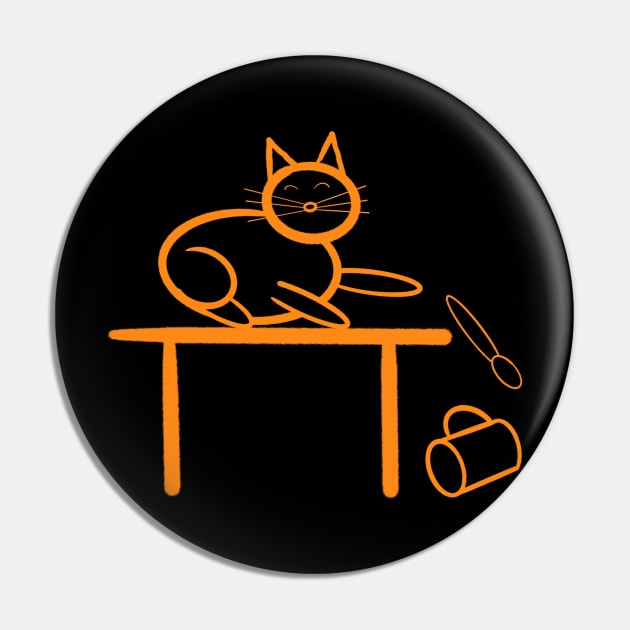 Cat knocking stuff on the ground Pin by WelshDesigns