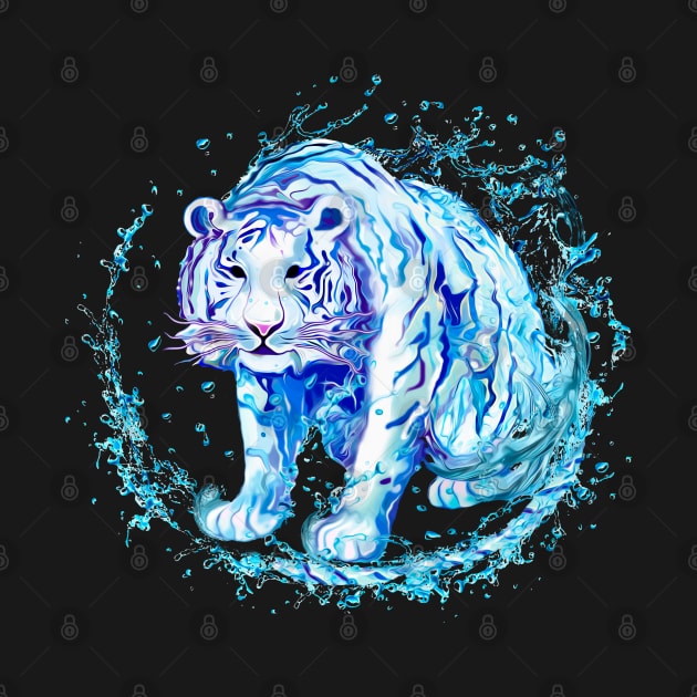 Blue water tiger / Year of the Tiger /New Year 2022/ Tiger 2022 by SafSafStore