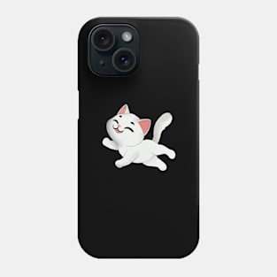 Happy runnig kitty Phone Case