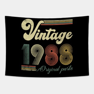 Vintage 1988 36th Birthday Gift Men Women 36 Years Old Tapestry