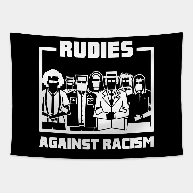 Rudies Against Racism (version 1) Tapestry by bryankremkau